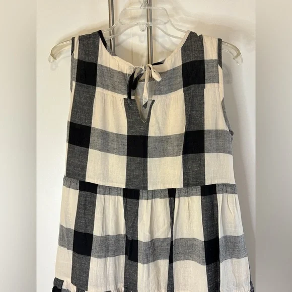 🔥FLASH SALE! Tribe Alive Black and Cream Linen Maxi Dress - Picture 5 of 8